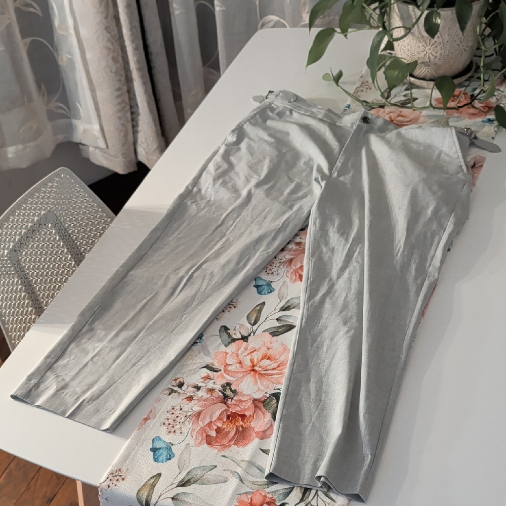 State & Liberty Athletic Fit Stretch Suit Pants - Heathered Grey